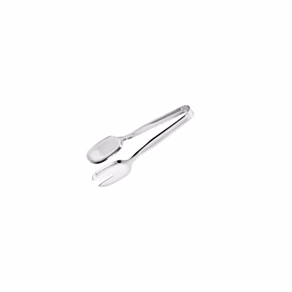 (4 stuks) Serveertang - met getande uiteinden - Lengte: 22cm - RVS