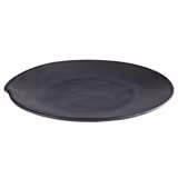 (6 pcs) DARK WAVE | Plate - Melamine - Ø270mm - Black