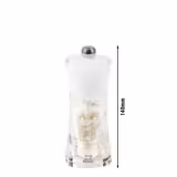 (6 peças) PEUGEOT | MOLÈNE - Moinho de sal amortecedor - Acrílico - Branco - Altura: 140mm