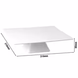 Servírovací a dortový talíř - CASUAL - melamin - 310x310mm - čtvercový - výška: 80mm