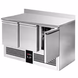 Stół chłodniczy PREMIUM - 1368x700mm - 368L - z 3 drzwiami - z rantem