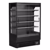 Murale Refrigerato Professionale - 1320mm - 595l - +1°/+5°C - con 2 porte scorrevoli & 4 ripiani - Nero