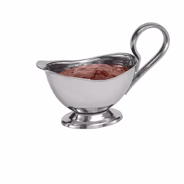 (6 pcs) Gravy Boat PROFI - Stainless steel 18/8 - 70ml - 130x60x90mm
