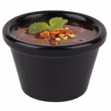 (24 ks) Mini dip miska - CASUAL - Melamin - 50 ml - Ø 60 mm - Černá