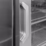 Chladicí stůl PREMIUM PLUS - 1460x700x995 mm - 335 l - s 3 skleněnými dveřmi - s zadním lemem