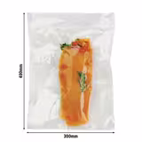 (800 pcs) Embossed vacuum sealer bags - Structured - 300x400mm - Thickness: 100µm - Transparent