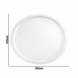 (6 stuks) Dienblad PURE - PURE - Melamine - Ø 38cm - hoogte: 25mm - Wit