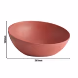 (6 Stück) Schale - FROSTFIRE - Aluminium - 1,9 Liter - Ø 265mm - Rot