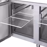 Commercial Counter Fridge ECO - 2230x700mm - with 4 doors - with upstand - capacity 553 litres