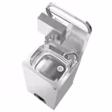 Évier mobile - inox - avec distributeur de savon et de serviettes en papier       