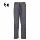 (5 pz) Pantaloni MeshAir Pro con cintura - Antracite - Taglia: 3XL