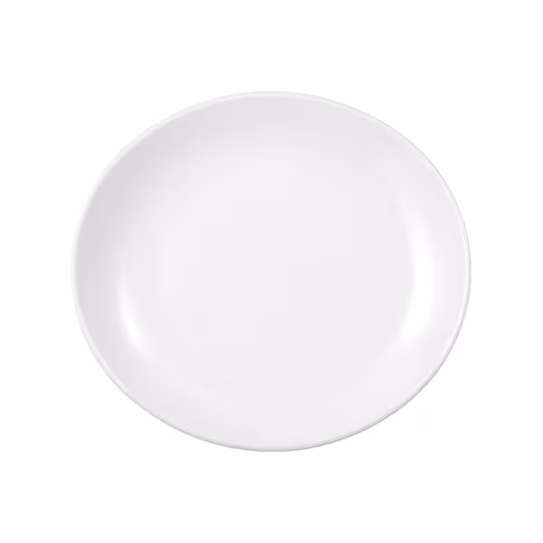 SELTMANN WEIDEN | Oval Flat Porcelain Plate 269 x 246 mm Meran Steak & More – White, Stackable, Easy-Clean