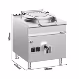 Marmite électrique – 150 litres – 12 kW – chauffage indirect – avec raccordement à l’eau