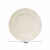 (12 Stück) PERA Creme - Teller - flach - Ø 170mm - Creme