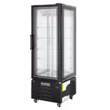 Vriesvitrine Panorama - 248 liter - 650mm - 1 glazen deur - met 5 glazen plateaus - zwart