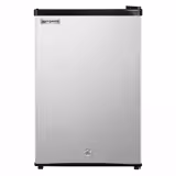 Mini congelador - 440mm - 60L - con 1 puerta de cristal y cerradura - Negro - Puerta reversible