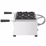 Máquina profesional para tartaletas - 1,6 kW - incl. molde para tartaletas: 3x taiyaki de pescado