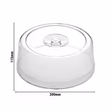 Domed Cover - Plastic - Ø 300mm - Height: 115mm - round - with stackable design