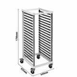 CAMBRO | CAMSHELVING® - Carrello per 18x contenitori GN 2/1