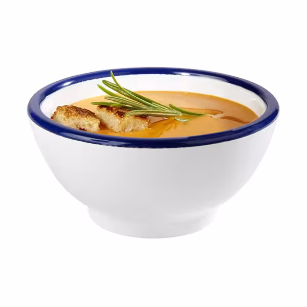(6 Stück) Dipschälchen - ENAMEL LOOK - Melamin - 90ml - Ø 95mm - Weiß