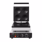Wafelijzer - Enkel - Mechanisch - 1,75kW - American pancakes - 4 stuks - met timer