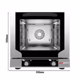 Forno de convecção  KOMPAKT - função de vapo manualr - 4 tabuleiros