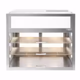 Vitrine Refrigerada de bancada Self-Service - 225L - 900mm - Vidro duplo - com 2 prateleiras - 2 portas traseiras deslizantes