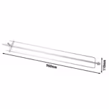 Spada in acciaio inox con spiedi per girarrosto - 110x960mm - compatibile con GHKM424-B