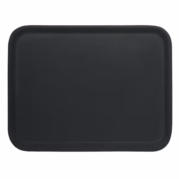 (12 pieces) CAMBRO | KORFU - Laminated tray - rectangular - 360x460mm - with non-slip rubber surface - black on grey