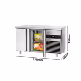 Vrieswerkbank PREMIUM - 1400x700mm - met 2 deuren