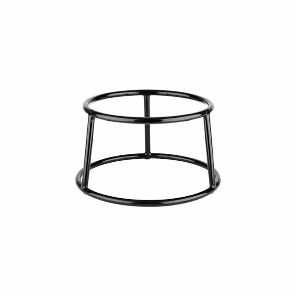 Suporte elevado para buffet MULTI ROUND - Metal e PVC - Preto - Altura:100mm