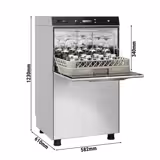 Lavastoviglie professionale a doppia parete - Elettronica - 3,9kW - con dosatori detergente e brillantante
