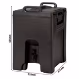 CAMBRO | Ultra Camtainer - Contenitore termico per bevande - 37,9 litri - Nero