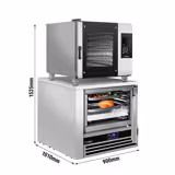 Combisteamer - Elektrisch - Touchscreen - 5x GN 1/1 - incl. kerntemperatuurvoeler, condensopvangbak & LED-verlichting