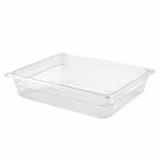 (6 pcs) Polycarbonate Container GN 1/2 - Clear - 3.9L - Depth: 65mm
