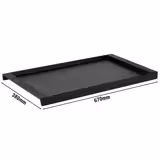 Serving Tray - Melamine - 670x380mm - Height: 40mm - Black