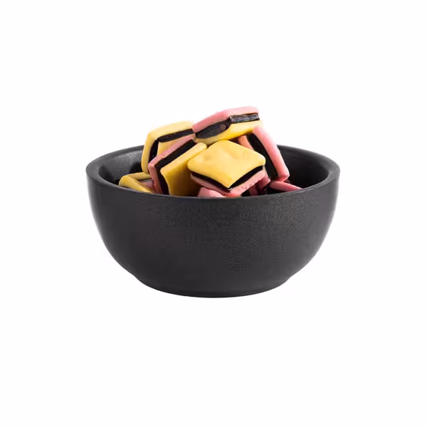 (6 Stück) Schale - LEVANTE - Edelstahl - 0,14 Liter - Ø 95mm - Schwarz