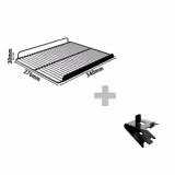 Griglia portante plastificata - 340x276x30mm - Nero - incl. 4 clips portamensola - per GK175US