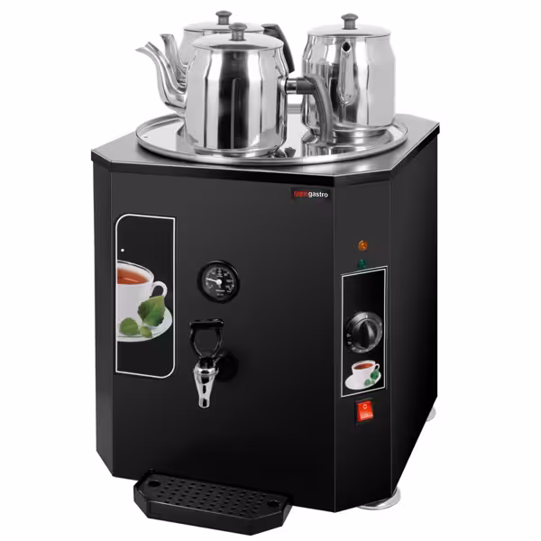 Teekocher - 37 Liter - 3,5 kW - mit 3 Teekannen
