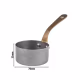 (6 pz) Casseruola 1 manico professionale - VINTARA - Acciaio inox 18/10 - 0,12L - Ø 70mm - Altezza: 35mm - 145x70x35mm