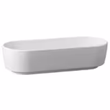 (6 Stück) Schale - CASUAL - Melamin - 1 Liter - oval - Weiß