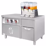Base armadiata - 1 cassetto - Acciaio inox AISI 304 - 1200x800mm