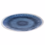BLUE OCEAN Melamine Plate – White/Blue – Ø 265 mm