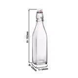 (12 Stück) Glasflasche Bormioli Rocco - DUBLIN - mit Bügelverschluss - 250ml
