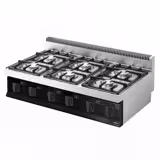 Plinsko kuhalo - Linija 700 - 1200x700x430 mm - 36 kW - 6 plamenika - nadpultni