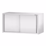 Armoire murale en acier inoxydable PREMIUM - 1200x400mm - avec portes coulissantes - 650mm de haut