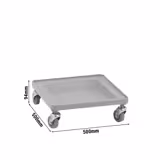 CAMBRO | CAMDOLLY® – Chariot pour casiers à vaisselle – compatible avec CAMBRO | CAMRACK® 1/1 – Gris