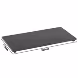 (6 pcs) Plateau en ardoise naturelle - Ardoise naturelle - GN 1/3 - VALO - Lot de 6 - 325x176mm - patins antidérapants inclus