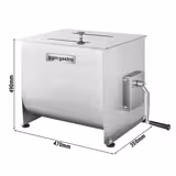 Malaxor de carne - 40 l - 35 kg - manual