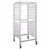 Stainless Steel Gastronorm Racking Trolley - 17-Level - for 17 x GN 2/1 Trays